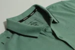 Mint Green Half Sleeves Pique Polo - Image 4